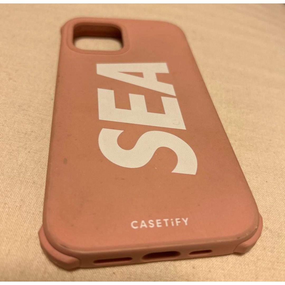 iPhoneケースCASETIFY × WIND AND SEA 携帯ケース　ピンク