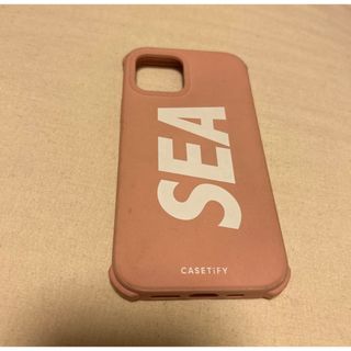 ウィンダンシー(WIND AND SEA)のcasetify SEAコラボ　iPhone12Proケース　ピンク(iPhoneケース)