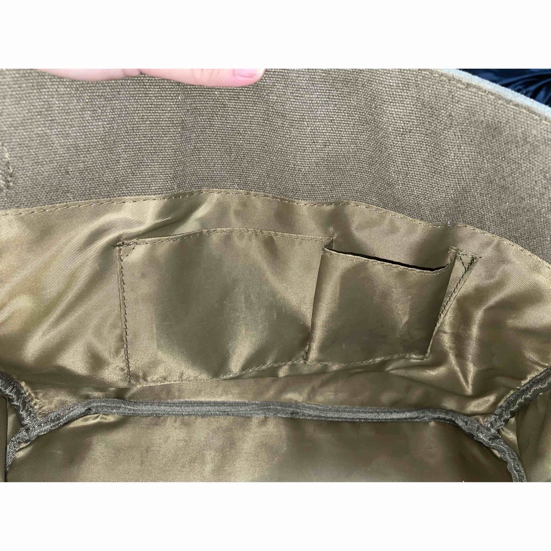 ヴィンテージ加工 オリーブ トートバッグ ハンドバッグ メンズのバッグ(トートバッグ)の商品写真