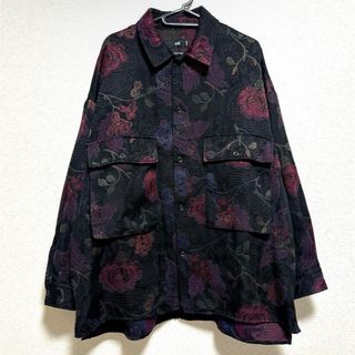 ハレ(HARE)のHARE ハレ 総柄ジャケット 柄シャツ 花柄長袖シャツ M(シャツ)