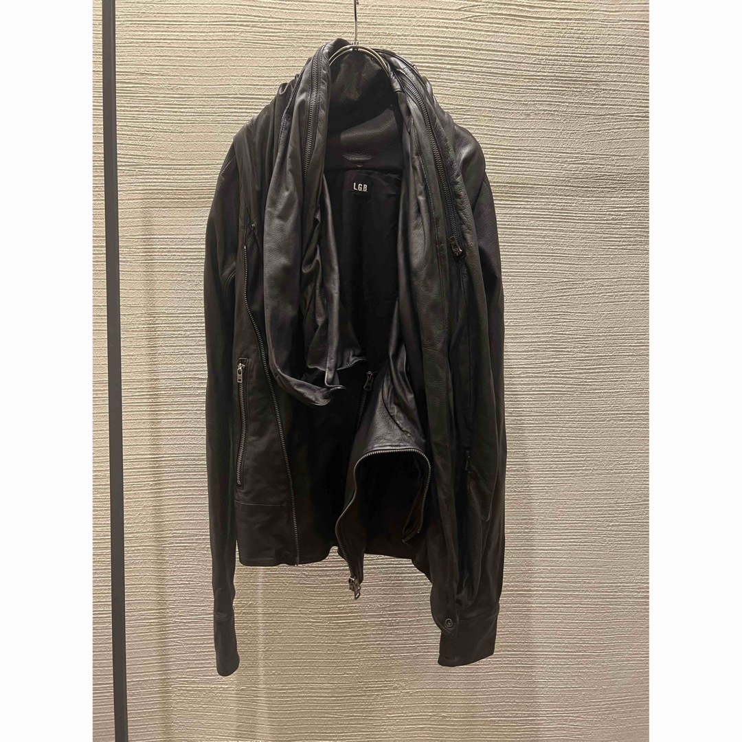 LGB(ルグランブルー)の00s L.G.B. archive BONO14 leather jacket レディースのジャケット/アウター(ライダースジャケット)の商品写真