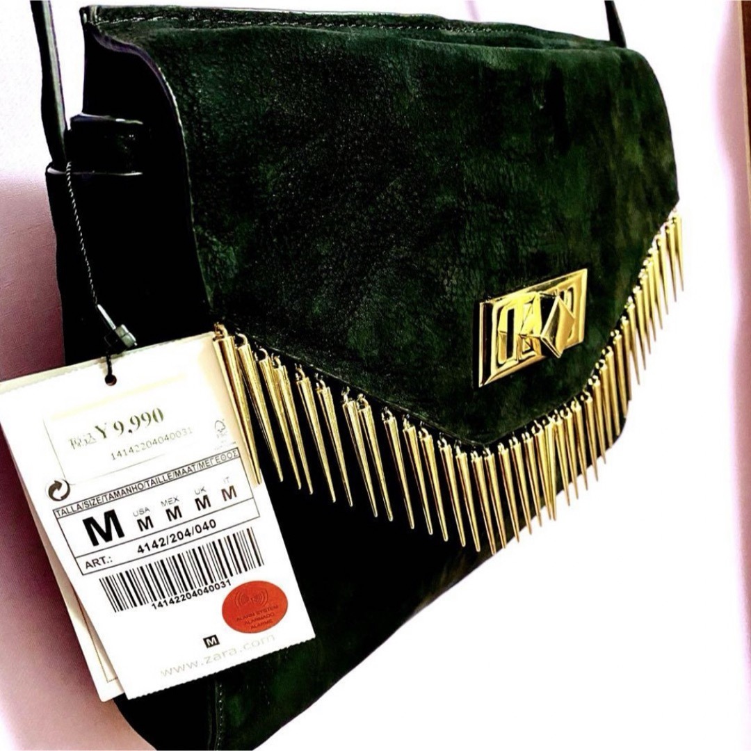 ZARA(ザラ)の新品未使用 タグ付き ZARA 牛革 ヴィンテージ風 マットな質感 レディースのバッグ(ショルダーバッグ)の商品写真