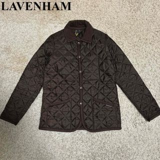 ラベンハム(LAVENHAM)の【美品】ラベンハム　LAVENHAM キルティングジャケット　ブラウン　ブルゾン(ブルゾン)