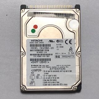 HITACHI 2.5インチHDD DK23BA-20 120GB／H17