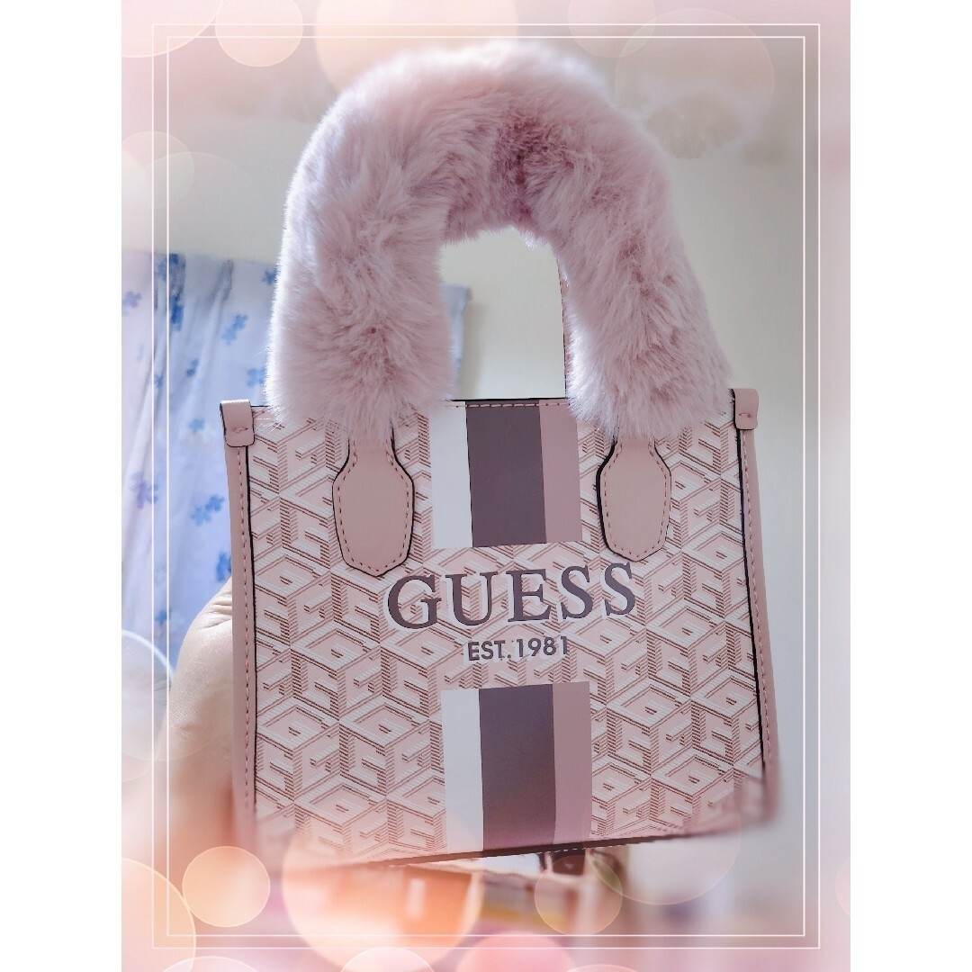 GUESS(ゲス)のSILVANA 2 Cmprtmnt Mini Tote レディースのバッグ(トートバッグ)の商品写真