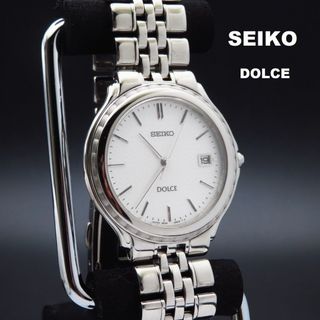 セイコー(SEIKO)のSEIKO DOLCE デイト シルバー ラウンドフェイス (腕時計(アナログ))