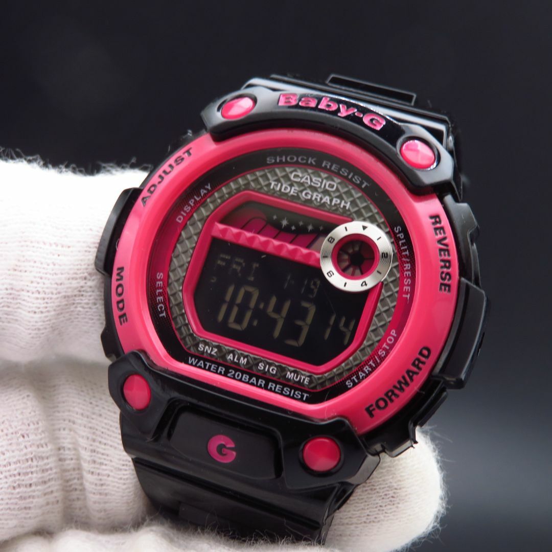 CASIO(カシオ)のBaby-G  BLX-100 ブラック ピンク 多機能 TIDE GRAPH レディースのファッション小物(腕時計)の商品写真