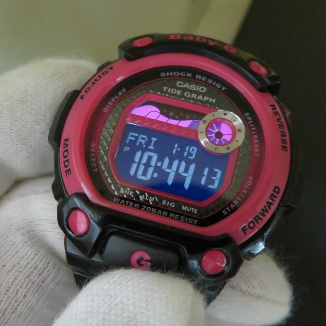 CASIO(カシオ)のBaby-G  BLX-100 ブラック ピンク 多機能 TIDE GRAPH レディースのファッション小物(腕時計)の商品写真