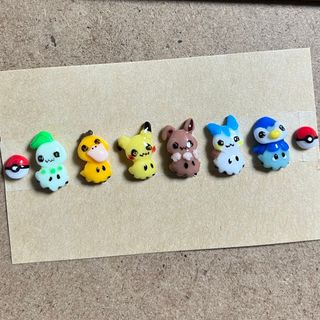 ポケモン(ポケモン)の3dネイルパーツ【ゆるかわ　ポケモン　ミミッキュ　痛ネイル】(デコパーツ)