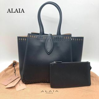 【未使用級☆タグ付】ALAIA アライア ANGELE25 エンジェル ポーチ付(トートバッグ)