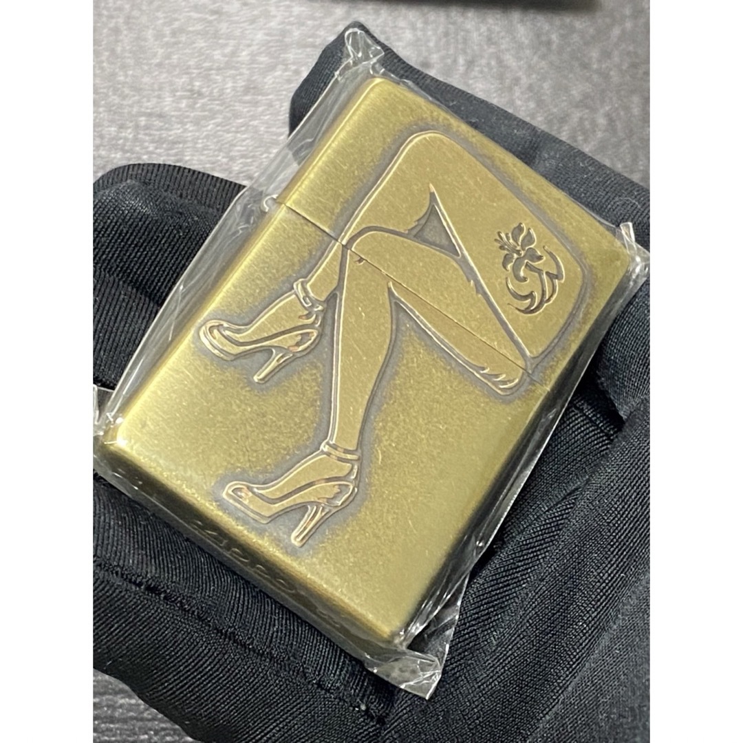 zippo レッグアップ ゴールド セクシーガール 希少モデル 2006年製