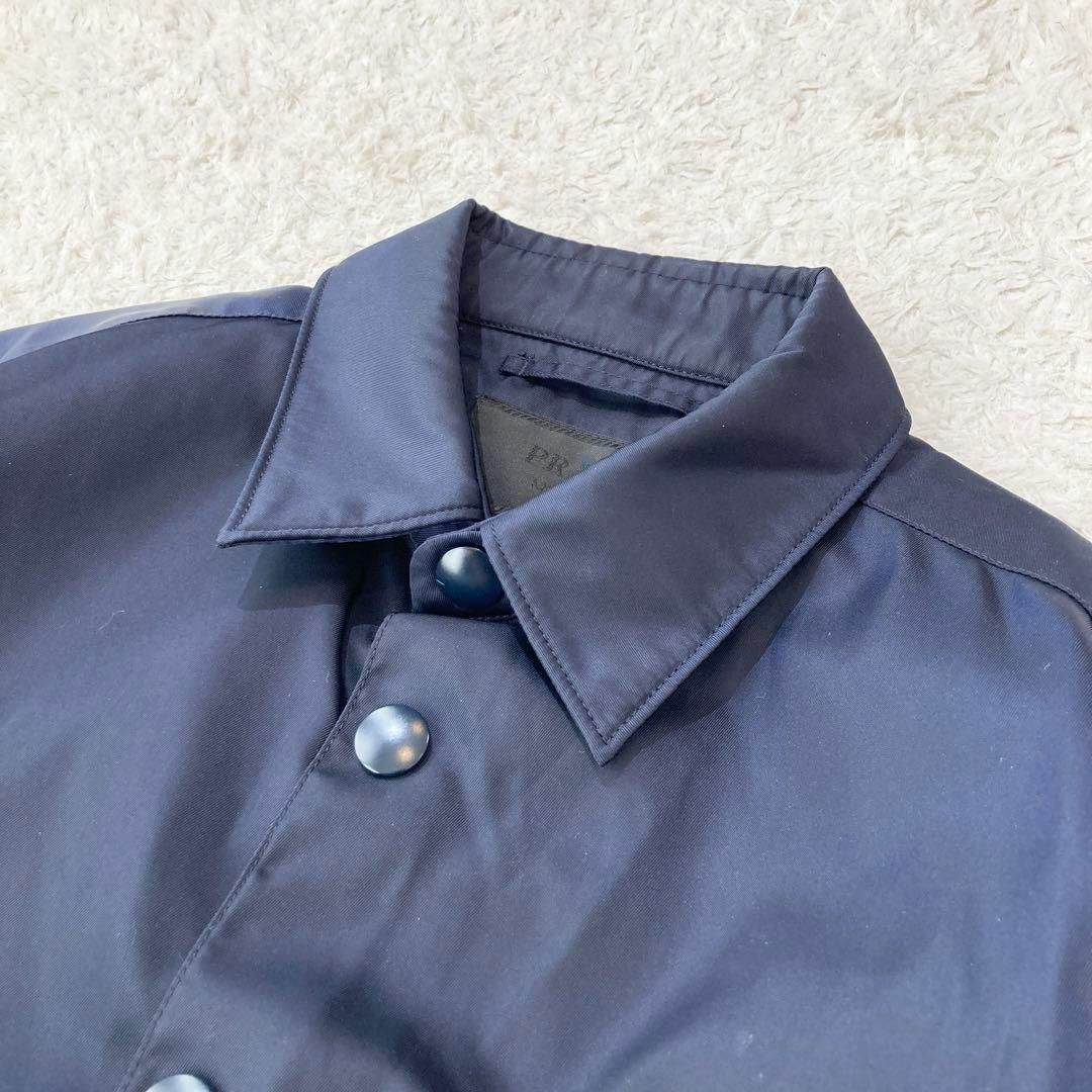 PRADA - 【極美品】PRADA 三角ロゴ ナイロンシャツ ジャケット PRADA - 【極美品】PRADA 三角ロゴ ナイロンシャツ ジャケット