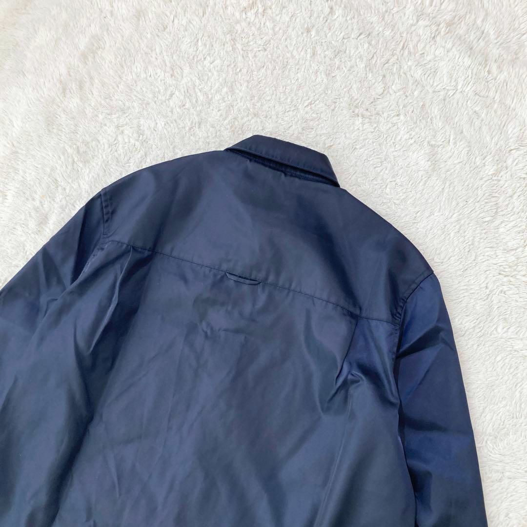 PRADA - 【極美品】PRADA 三角ロゴ ナイロンシャツ ジャケット PRADA - 【極美品】PRADA 三角ロゴ ナイロンシャツ ジャケット
