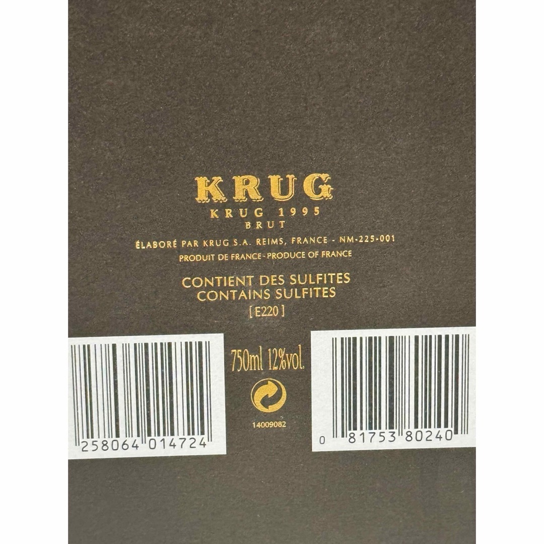 Krug 1995 Box 箱のみ Krug 1995 Box 箱のみ