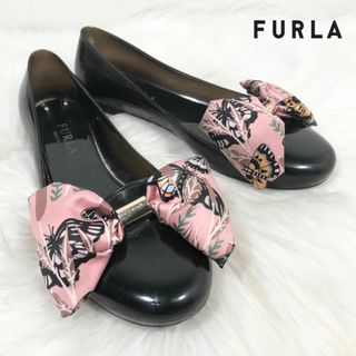 フルラ(Furla)のFURLA フルラ ラバー フラットシューズ リボン パンプス(ハイヒール/パンプス)