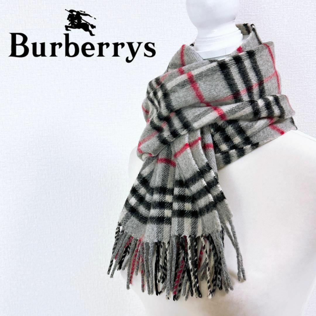 BURBERRY - □Burberrys カシミヤ100 ノバチェック マフラー ストール