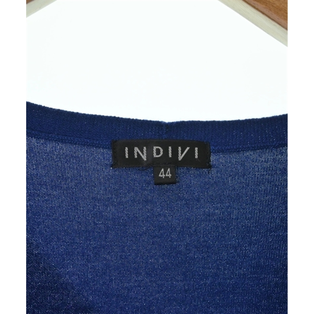 INDIVI(インディヴィ)のINDIVI インディヴィ ニット・セーター 15(XXL位) 青 【古着】【中古】 レディースのトップス(ニット/セーター)の商品写真