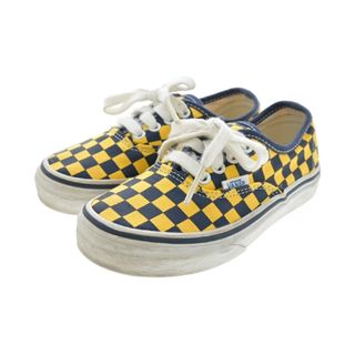 ヴァンズ(VANS)のVANS ヴァンズ シューズ（その他） 17cm 黄x濃紺x紺(チェック) 【古着】【中古】(その他)