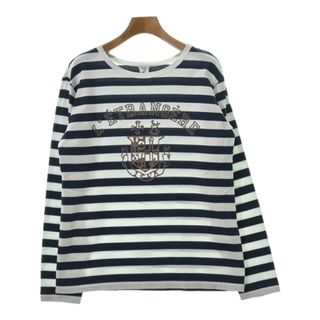 イエナ(IENA)のIENA イエナ Tシャツ・カットソー F 紺x白(ボーダー) 【古着】【中古】(カットソー(半袖/袖なし))