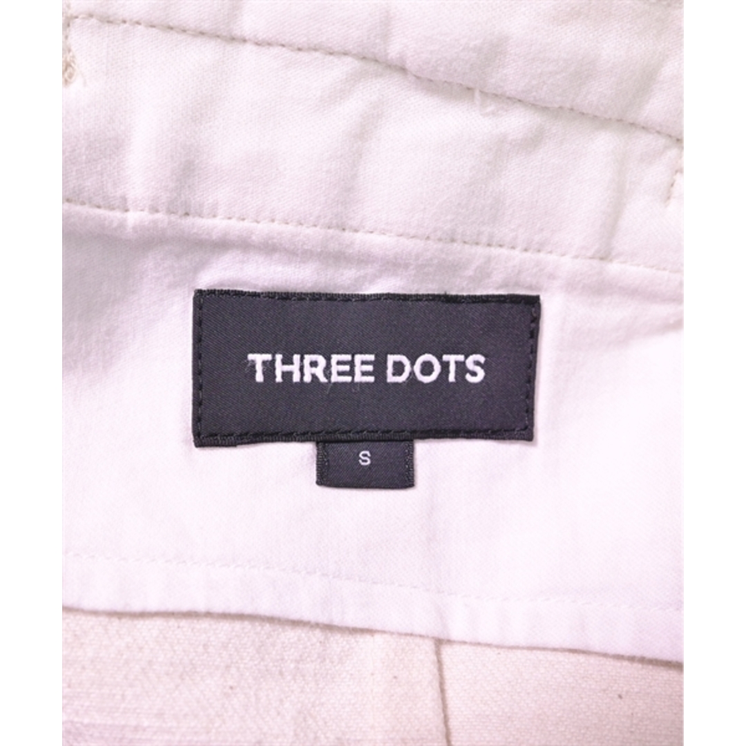 three dots(スリードッツ)のthree dots スリードッツ カジュアルシャツ S アイボリー 【古着】【中古】 メンズのトップス(シャツ)の商品写真