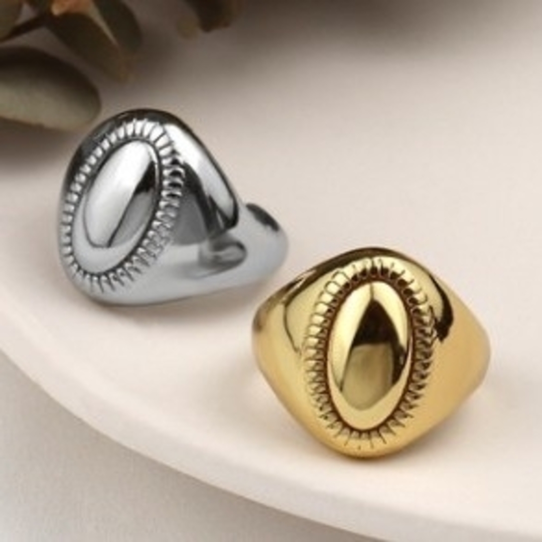 【R173】リング メンズ レディース ゴールド アクセサリー 指輪 10号 メンズのアクセサリー(リング(指輪))の商品写真