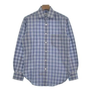 ダンヒル(Dunhill)のdunhill ダンヒル カジュアルシャツ S 青x白(チェック) 【古着】【中古】(シャツ)