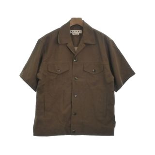 マルニ(Marni)のMARNI マルニ カジュアルシャツ 48(L位) 茶 【古着】【中古】(シャツ)