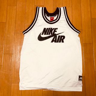 ナイキ(NIKE)のNIKE AIR バスケユニホームメッシュ タンクトップ  ホワイト Lサイズ(バスケットボール)