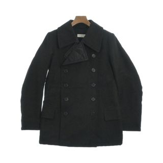 ドリスヴァンノッテン(DRIES VAN NOTEN)のDRIES VAN NOTEN ドリスヴァンノッテン ピーコート S 黒 【古着】【中古】(ピーコート)