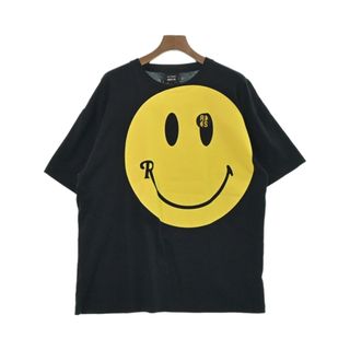 ラフシモンズ(RAF SIMONS)のRAF SIMONS ラフシモンズ Tシャツ・カットソー L 黒x黄 【古着】【中古】(Tシャツ/カットソー(半袖/袖なし))