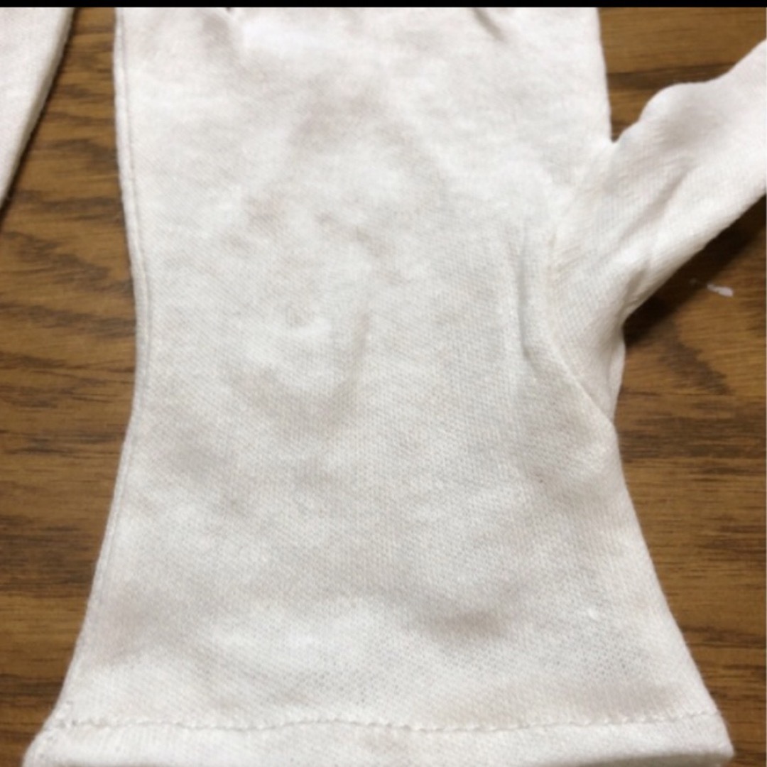 白い綿の手袋L 6枚　さらに➕4枚プレゼント♪ レディースのファッション小物(手袋)の商品写真
