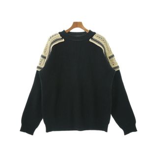 JIL SANDER ジルサンダー バイカラードライバーズニットジャケット JSMT752038 ブラック/ブルー