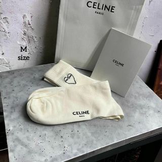 セリーヌ(celine)の【美品】 セリーヌ 靴下 ソックス LOCKY LOVER M(ソックス)