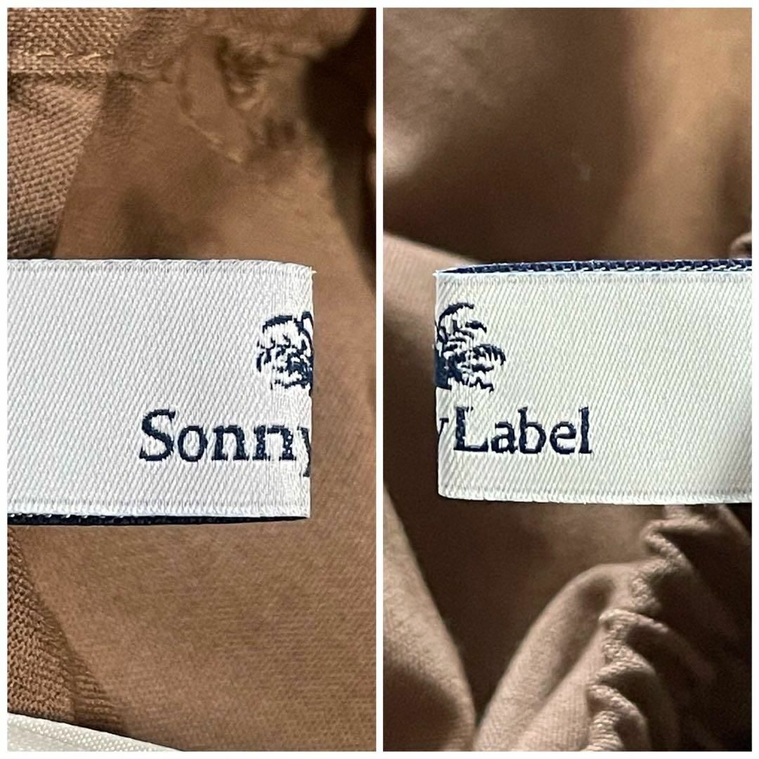 Sonny Label(サニーレーベル)のSonny Label (F) レーヨン ワイドパンツ ガウチョ ブラウン 無地 レディースのパンツ(その他)の商品写真