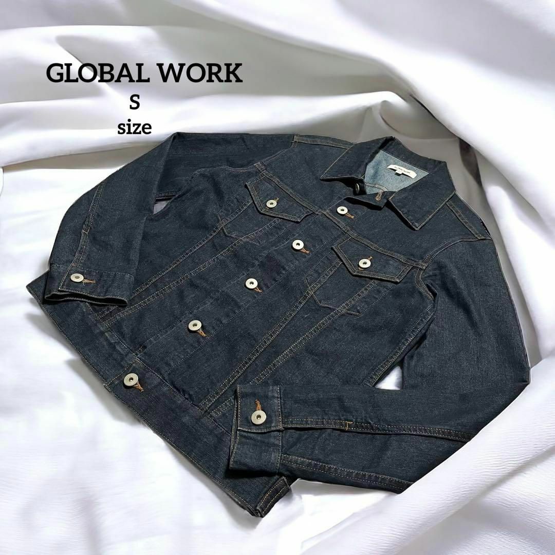 GLOBAL WORK(グローバルワーク)の【美品】 グローバルワーク デニムジャケット S レディースのジャケット/アウター(Gジャン/デニムジャケット)の商品写真