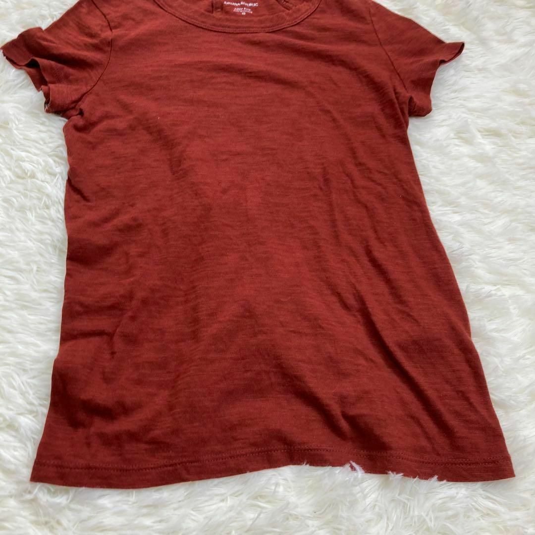 Banana Republic(バナナリパブリック)の美品　バナナリパブリック　BANANA REPUBLIC　シャツ　ブラウン　XS レディースのトップス(Tシャツ(半袖/袖なし))の商品写真