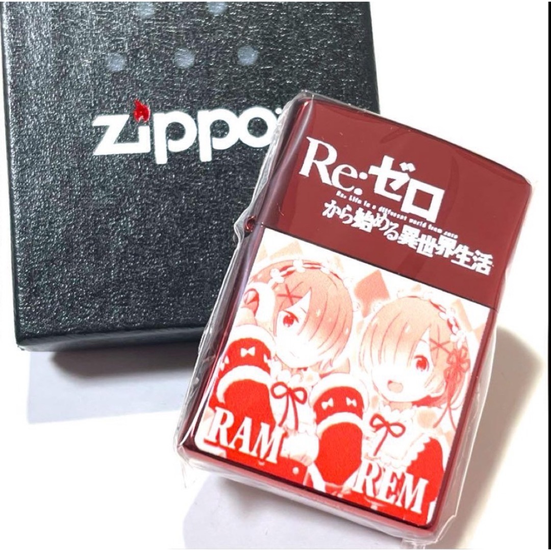 ZIPPO リゼロ ラムレッド レム ラム Re:ゼロから始める異世界生活 エンタメ/ホビーのアニメグッズ(その他)の商品写真