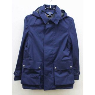 ラルフローレン(Ralph Lauren)の【新入荷!】▽ラルフローレン/Ralph Lauren▽140cm スプリングコート/レインコート 紺 フード取り外し可 フォーマル お受験 見学会 説明会 通塾 通学 お稽古 スクール 冠婚葬祭【中古】子供服 キッズ kids ジュニア 男の子 fml 221042(ジャケット/上着)