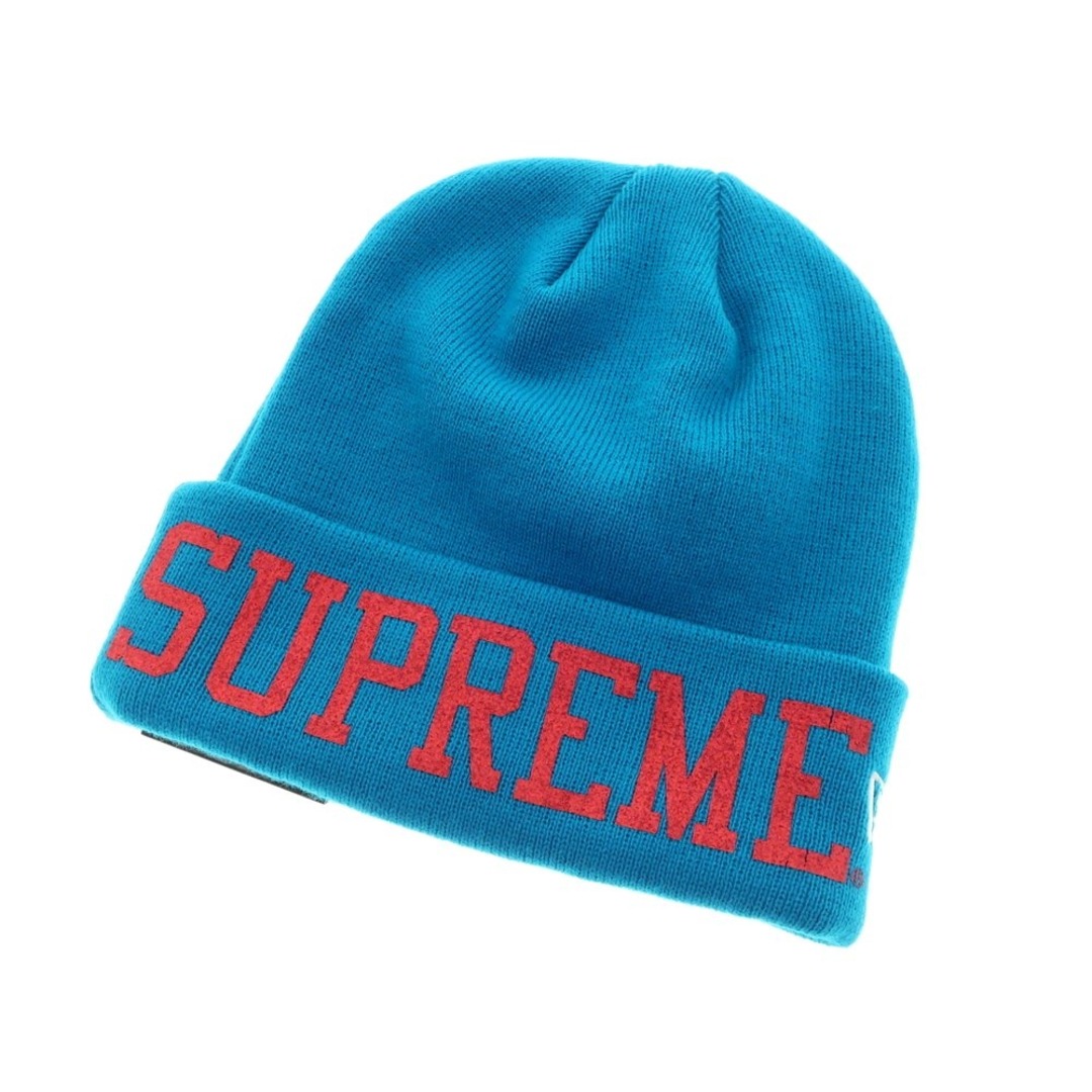 Supreme(シュプリーム)の【中古】シュプリーム Supreme 2023年秋冬 New Era Varsity Beanie ニットキャップ セルリアンブルーxレッド【メンズ】 メンズの帽子(ニット帽/ビーニー)の商品写真