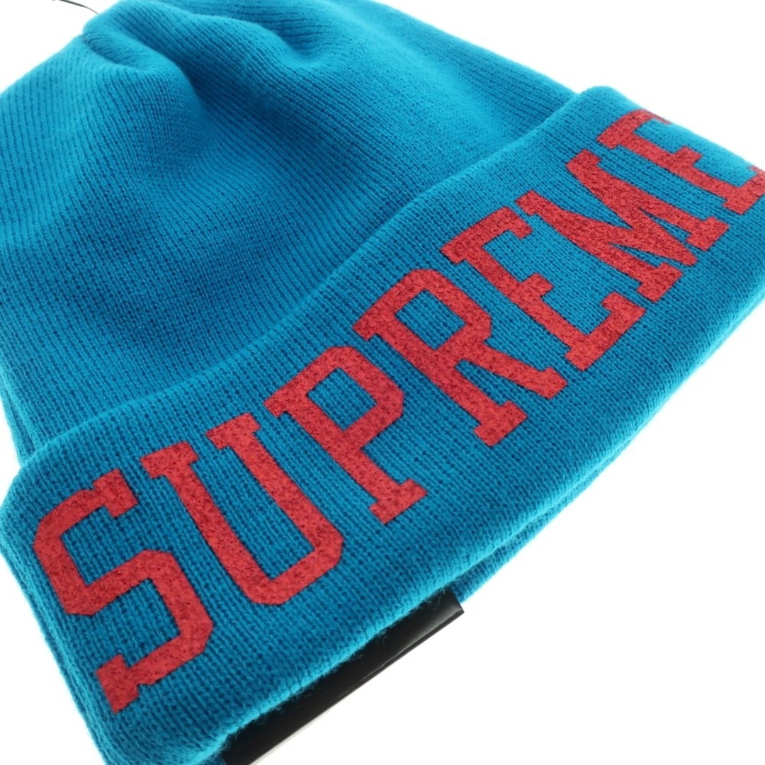 Supreme(シュプリーム)の【中古】シュプリーム Supreme 2023年秋冬 New Era Varsity Beanie ニットキャップ セルリアンブルーxレッド【メンズ】 メンズの帽子(ニット帽/ビーニー)の商品写真