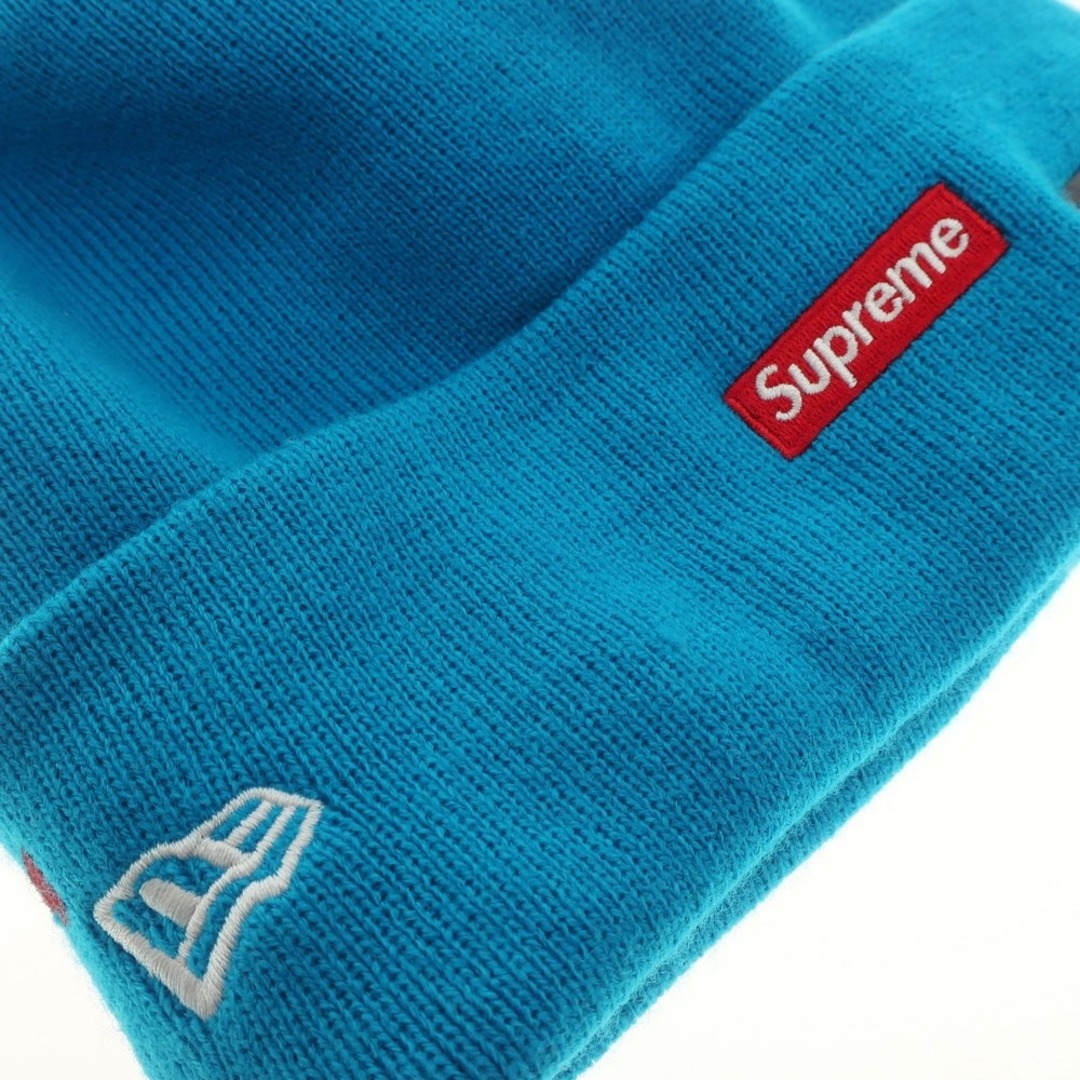 Supreme(シュプリーム)の【中古】シュプリーム Supreme 2023年秋冬 New Era Varsity Beanie ニットキャップ セルリアンブルーxレッド【メンズ】 メンズの帽子(ニット帽/ビーニー)の商品写真