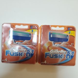 ジレット(Gillette)の純正・新品未開封■ジレット　フュージョン5+1替刃  4個×2(カミソリ)