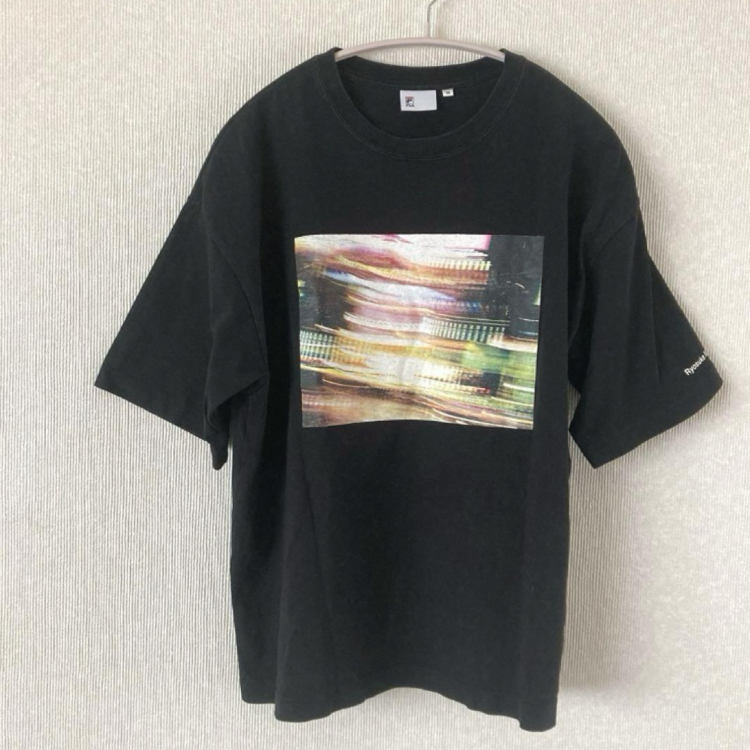 FILA(フィラ)のFILA クルーネック半袖Tシャツ　プリントTシャツ　Mサイズ　ブラック レディースのトップス(Tシャツ(半袖/袖なし))の商品写真