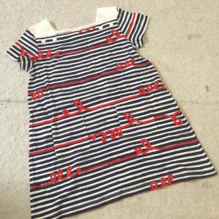 プチバトー(PETIT BATEAU)のプチバトー ボーダー ワンピース(ワンピース)