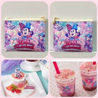 ディズニー(Disney)のディズニーランドパルパルーザ💕ミニーちゃんミニポーチ(コインケースにも）(コインケース)