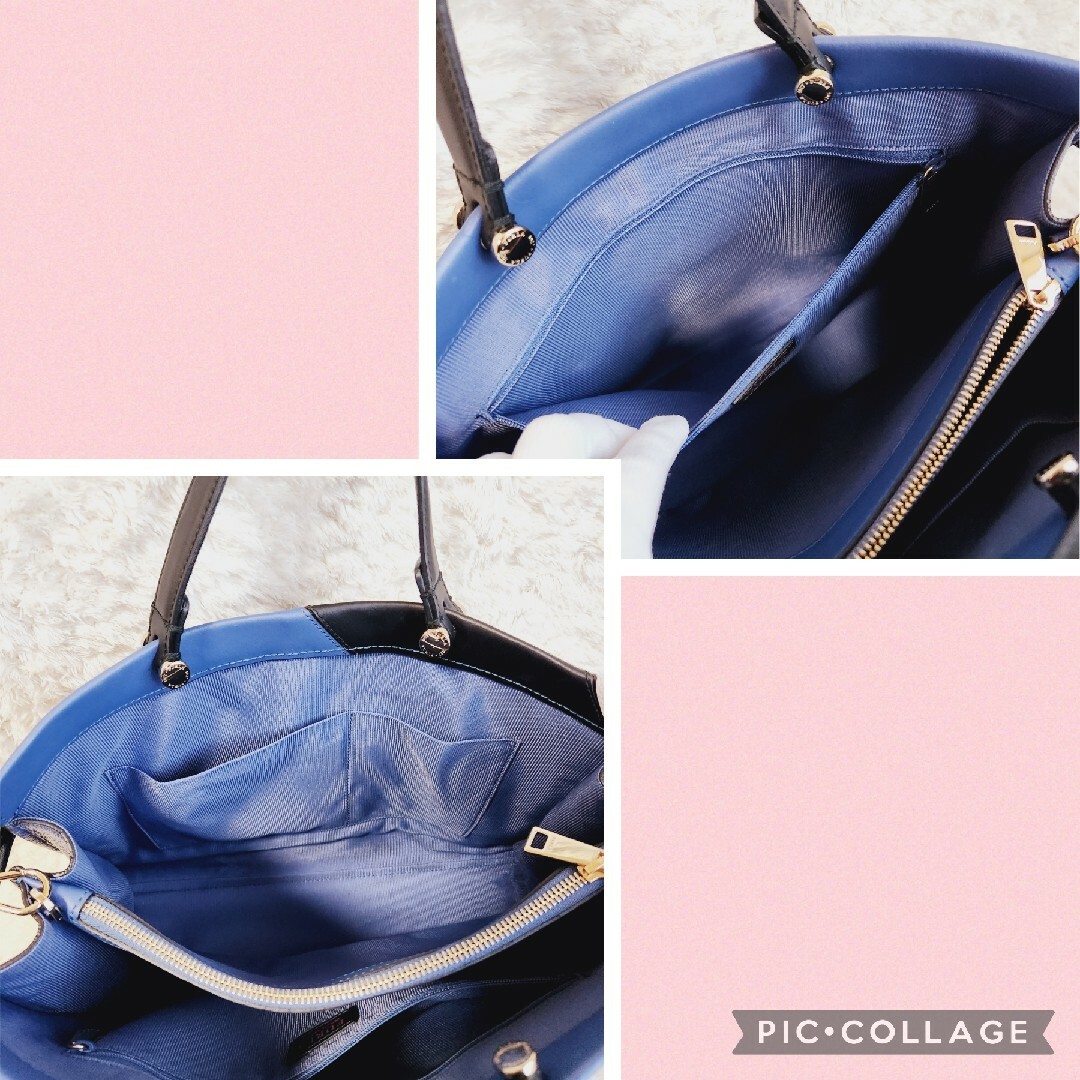 Furla(フルラ)の売約品(ピコレット様) FURLA 本革 2WAY ショルダーバッグ ブルー レディースのバッグ(ショルダーバッグ)の商品写真