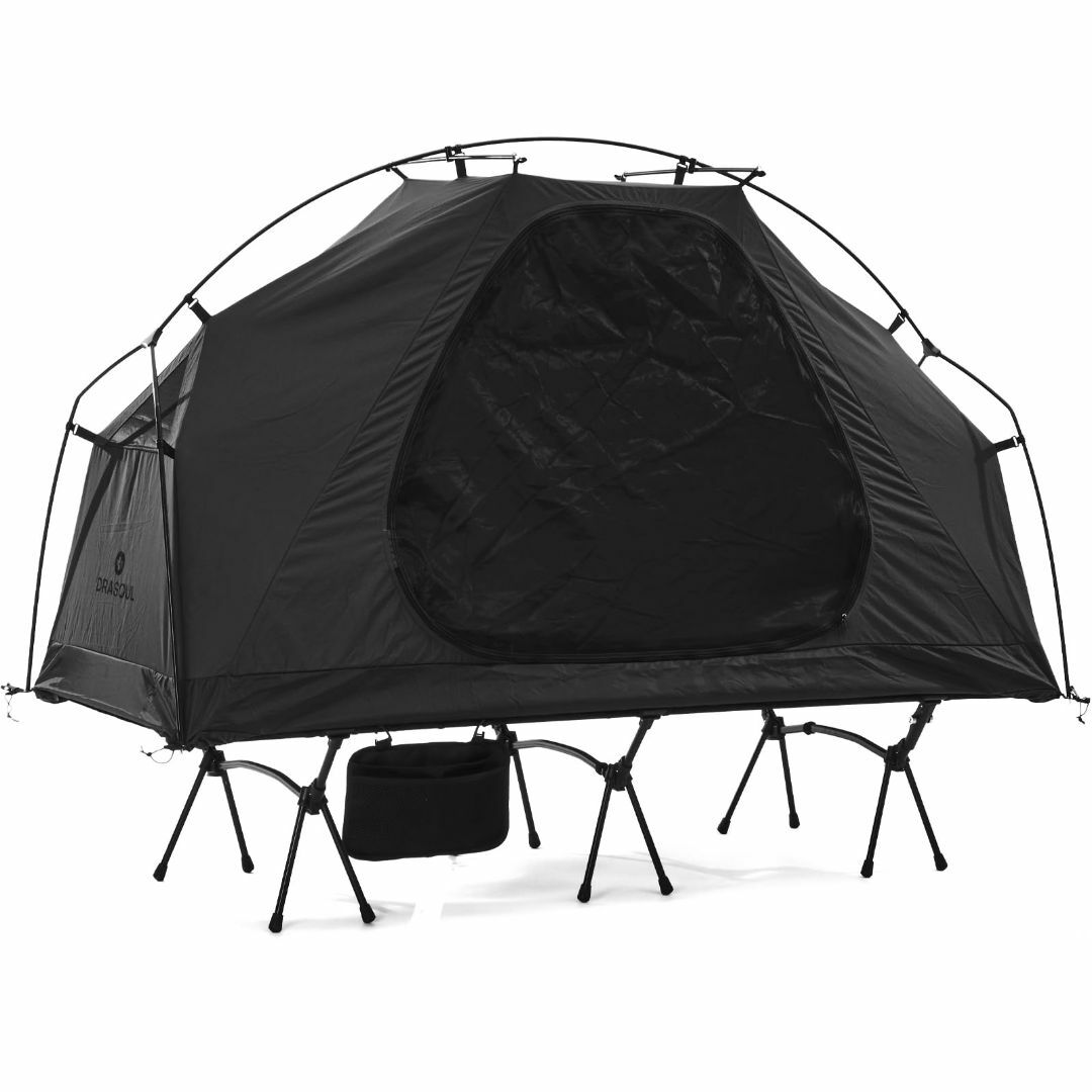 【色: 黒テント】DRASOUL折りたたみベッドドームテント1-2人用アウトドア | フリマアプリ ラクマ
