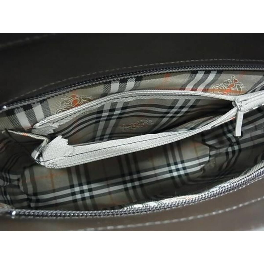 BURBERRY(バーバリー)の ■新品同様■ BURBERRY バーバリー 内部ノバチェック レザー ハンドバッグ トートバッグ ショルダー レディース ブラウン系 AV4896  メンズのバッグ(トートバッグ)の商品写真