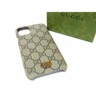 グッチ(Gucci)のGUCCI グッチ 625714 GGマーモント GG柄 PVC iPhone 11 pro MAX 対応 アイフォンケース レディース ブラウン系 BI0450 (その他)