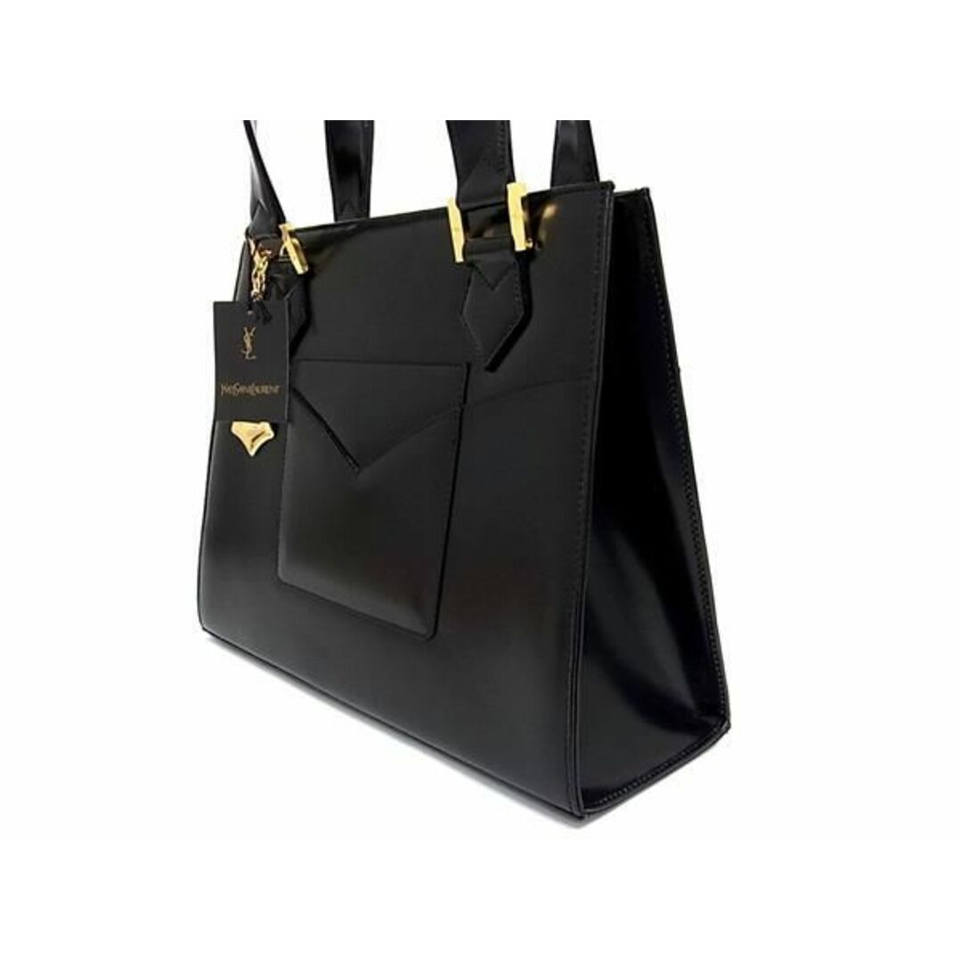 Yves Saint Laurent(イヴサンローラン)の■新品同様■ YVESSAINTLAURENT イヴサンローラン ヴィンテージ レザー 2WAY ハンドバッグ ショルダー 斜め掛け ブラック系 AV4866  レディースのバッグ(ショルダーバッグ)の商品写真